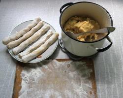 Сосиски из картофеля