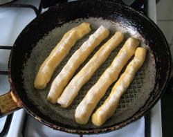 Сосиски из картофеля