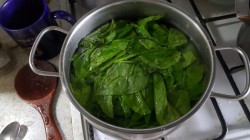 Сосиски со шпинатом и сыром