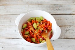 название картинки Соте из овощей с кабачками морковью перцем