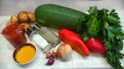 Соус с кабачками и картошкой