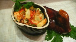 Соус с кабачками и картошкой