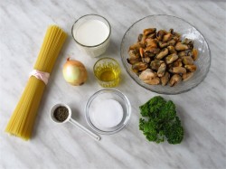 Спагетти с мидиями