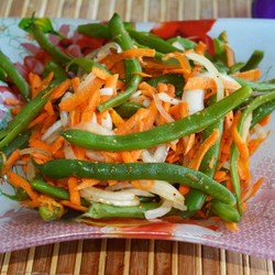 Спаржевая фасоль по корейски