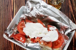 название картинки Спинки трески в духовке