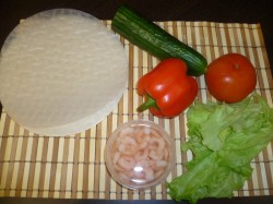 Спринг роллы с креветками