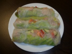 Спринг роллы с креветками