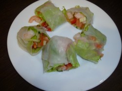 Спринг роллы с креветками