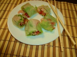 Спринг роллы с креветками