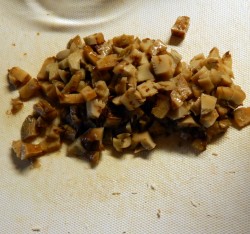 Стожки из фарша с тертым картофелем