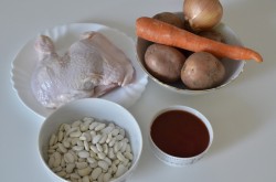 Суп фасолевый с курицей