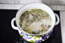 Суп грибной из замороженных шампиньонов