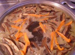 Суп грибной с сыром и сушёными грибами