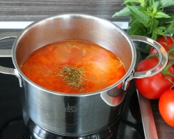 название картинки Суп из красной рыбы и шпината