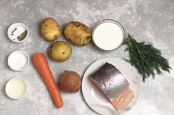 название картинки Суп из красной рыбы со сливками