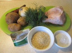 название картинки Суп из пшеничной крупы с курицей