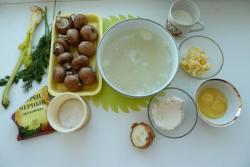 название картинки Шампиньоновый суп со сливками