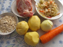 Суп крестьянский с овсяными хлопьями