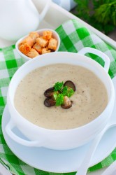 название картинки Суп-пюре грибной со сливками