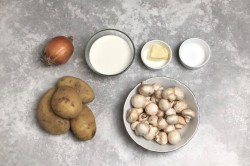 Суп пюре из картофеля и шампиньонов