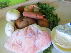 название картинки Суп пюре на курином бульоне из шампиньонов