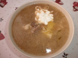 Суп рассольник в мультиварке с говядиной и солеными огурцами