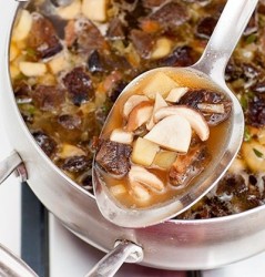 Суп с белыми грибами и сливками