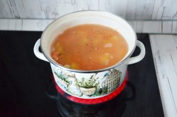 название картинки Суп с чечевицей и картофелем