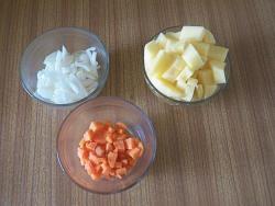 Суп с луком картошкой морковью грибной с рисом