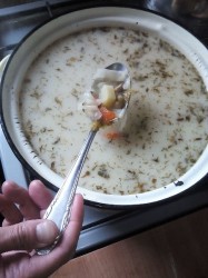 Суп с плавленым сыром и овощами