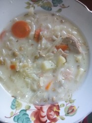 Суп с плавленым сыром и овощами