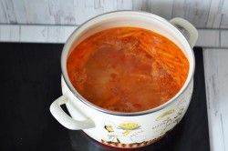 Суп с сырными клецками - шаг 7 Суп с сырными клецками - шаг 7