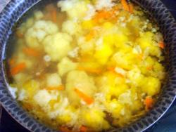 название картинки Овощной суп с цветной капустой