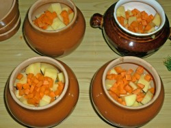 Суп в горшочках в духовке