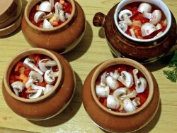 Суп в горшочках в духовке