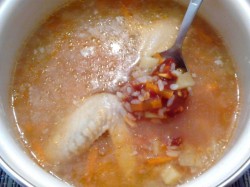 название картинки Суп Харчо с картошкой рисом и курицей