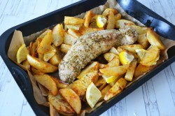 название картинки Свинина с картошкой в духовке