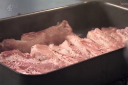 Свинина в соевом соусе запеченная с имбирем