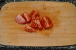 название картинки Свинина в духовке с помидорами и сыром запеченная