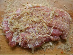 название картинки Свиные отбивные в кляре на сковороде