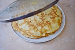 Блины с сыром и зеленью - шаг 9