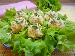 Сырные шарики с курицей