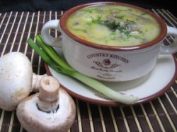 Суп с грибами шампиньонами сыром фаршем