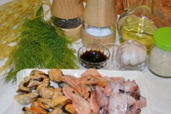 Тальятелле с креветками - шаг 1