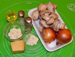 название картинки Творожные тарталетки с грибами и сыром