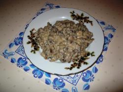 Телятина с грибами