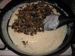 Телятина с грибами