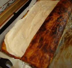 Тыквенный рулет с творожным кремом