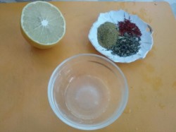 название картинки Томатный суп с морским коктейлем