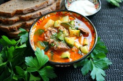 Томатный суп из цукини с мясом - шаг 11 Томатный суп из цукини с мясом - шаг 11